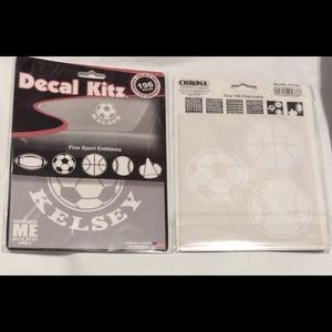 Auto Decal Kitz Sports Emblems Letters & Numbers
